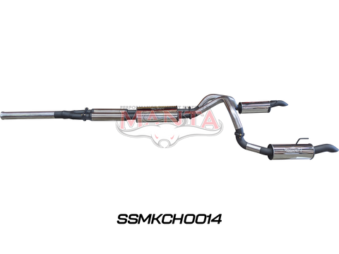 Manta Performance Cat Back Exhaust System with Centre & Rear Muffler (Silverado 1500 ZR2 6.2L V8) — fits Chevrolet...