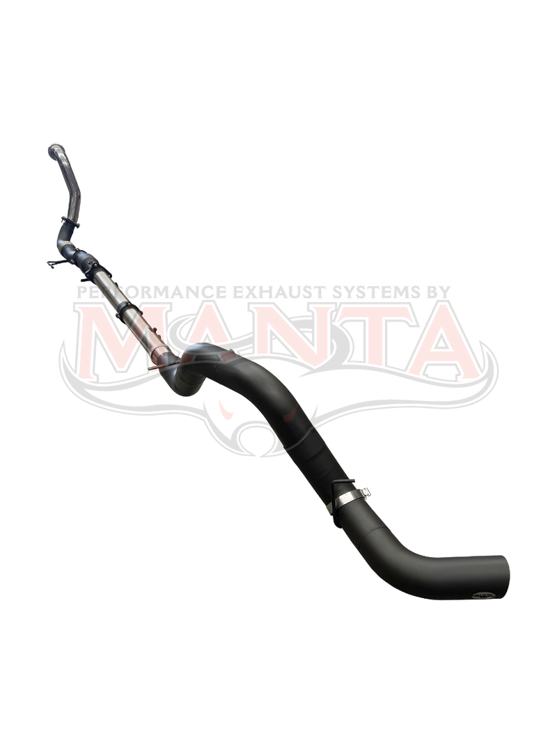 Manta Performance 4in-5in Turbo Back With Cat & Without Muffler (Silverado 2500 HD LTZ, 6.6L TD V8, 20-25) — fits C...