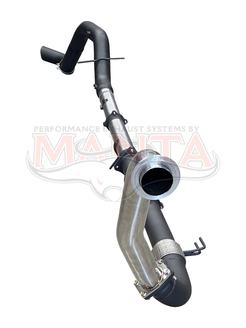 Manta Performance 4in-5in Turbo Back Without Cat & Without Muffler (Silverado 2500 HD LTZ, 6.6L TD V8, 20-25) — fit...