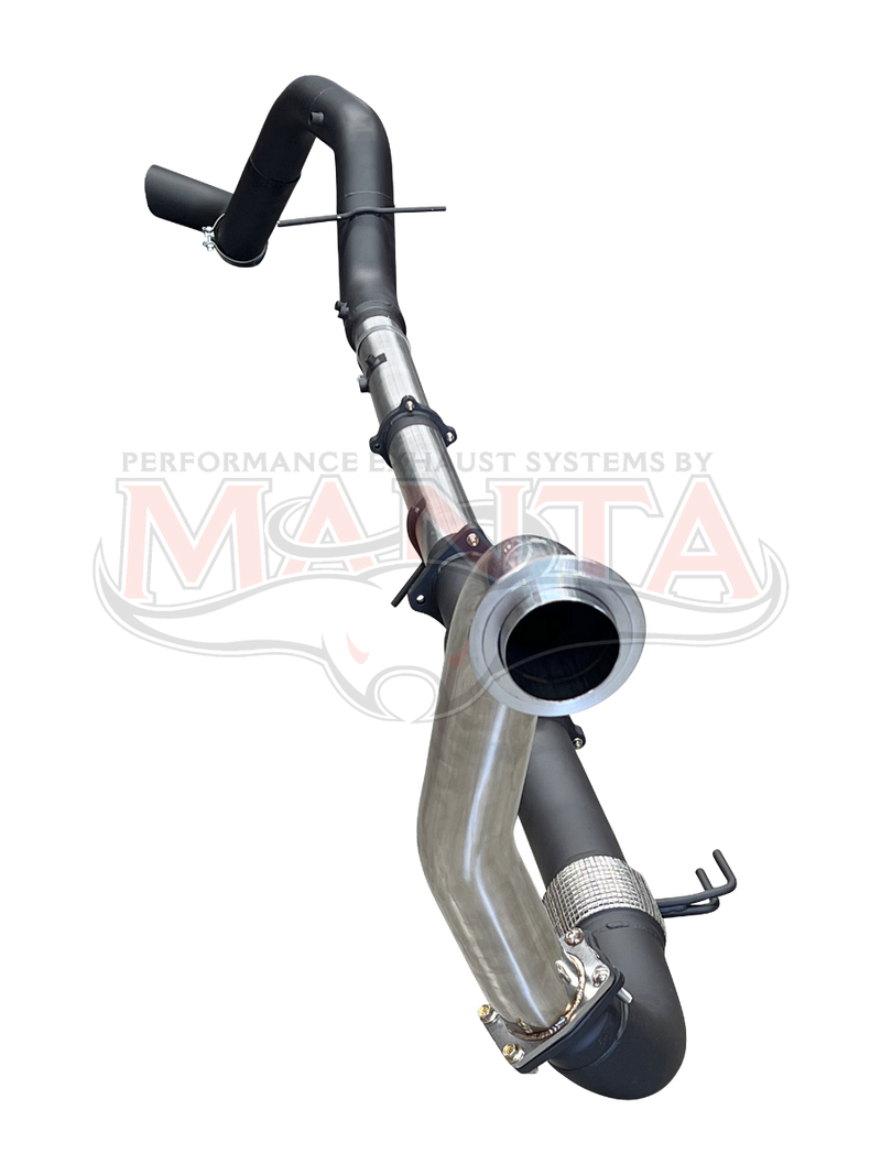 Manta Performance 4in-5in Turbo Back Without Cat & Without Muffler (Silverado 2500 HD LTZ, 6.6L TD V8, 20-25) — fit...