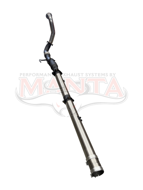 Manta Performance 4in T/Back, Suits OEM Tailpipe, Cat & Without Muffler (Silverado 2500 HD LTZ, 6.6L TD V8, 20-25)...