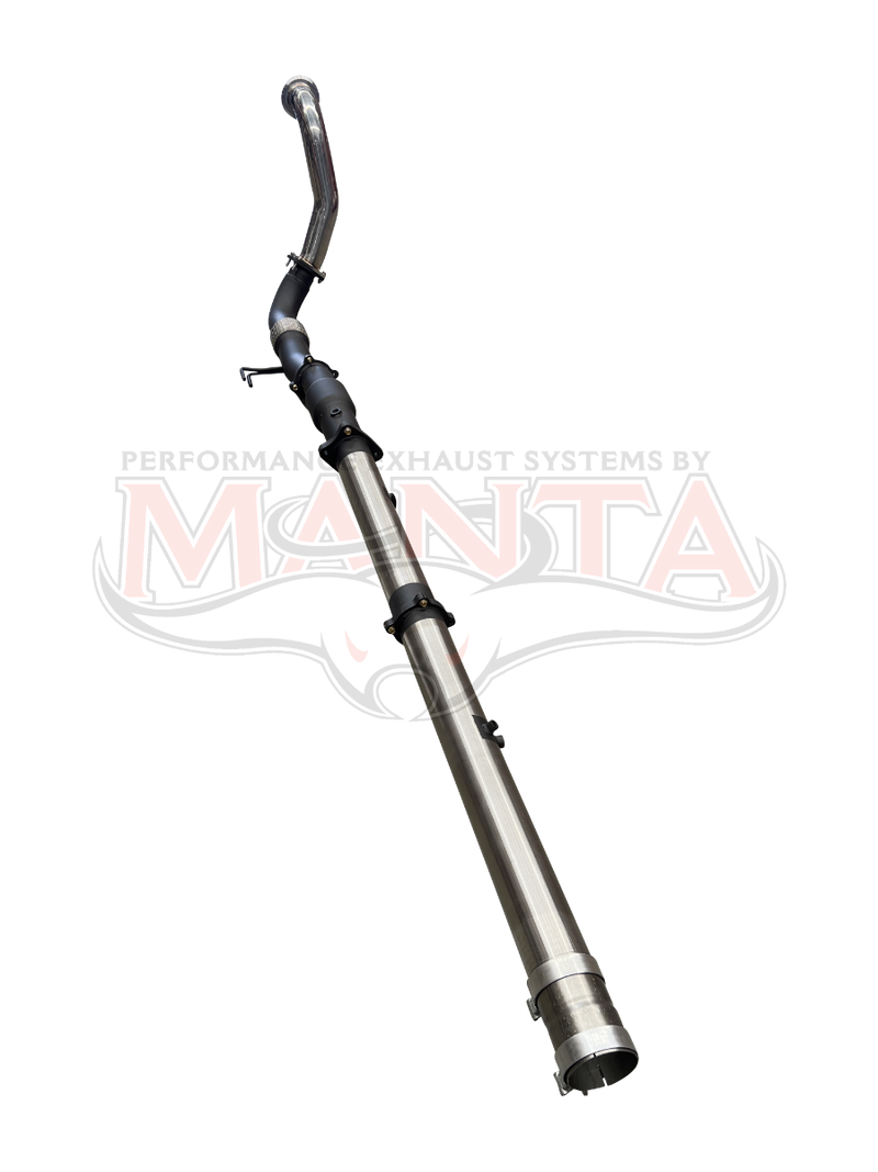 Manta Performance 4in T/Back, Suits OEM Tailpipe, Cat & Without Muffler (Silverado 2500 HD LTZ, 6.6L TD V8, 20-25)...