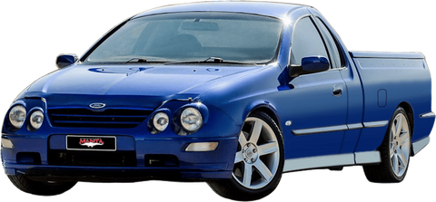 Manta Performance Dual 2.5in Full System with Extractors Stainless Steel - Medium (Falcon AU 98-02) — fits Ford Falcon
