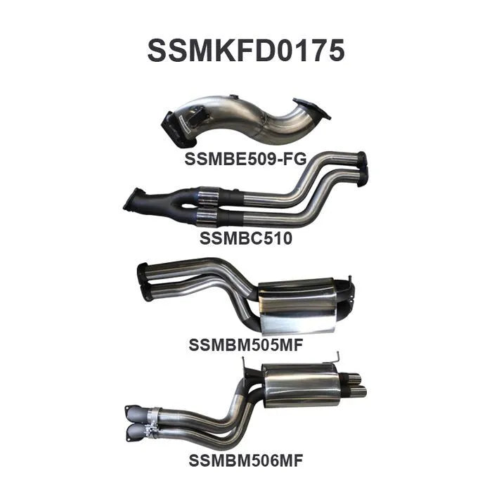 Manta Performance Dual 3in Turbo Back (Falcon FG 08-16) — fits Ford Falcon