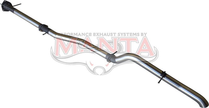 Manta Performance Single 3in DPF Back Stainless Steel Twin Tip - Quiet (Ranger 22+) — fits Ford Ranger