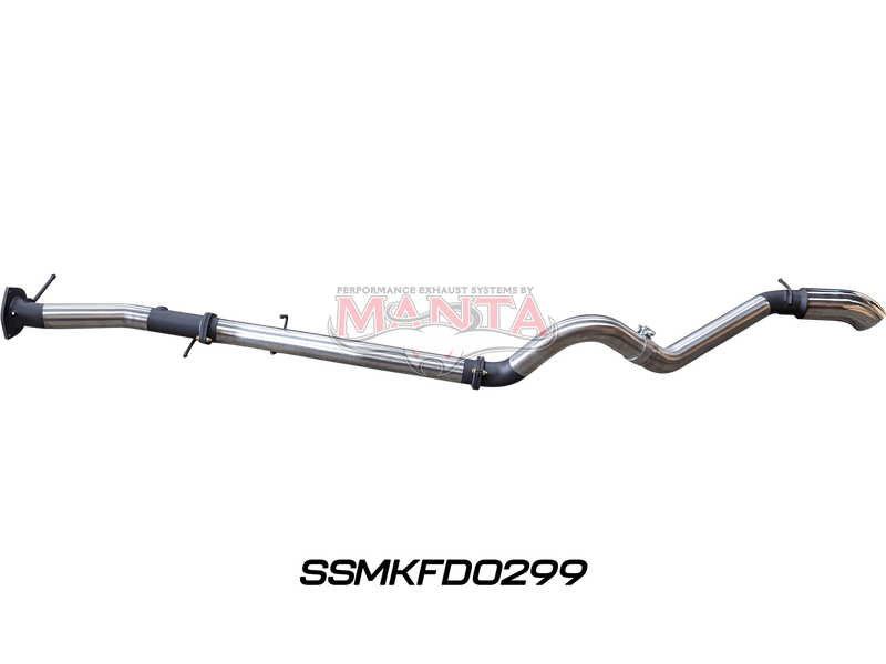 Manta Performance 3in DPF Back Without Centre Muffler and With 4in Tip (Next Gen T6.2 Everest V6) — fits Ford Everest
