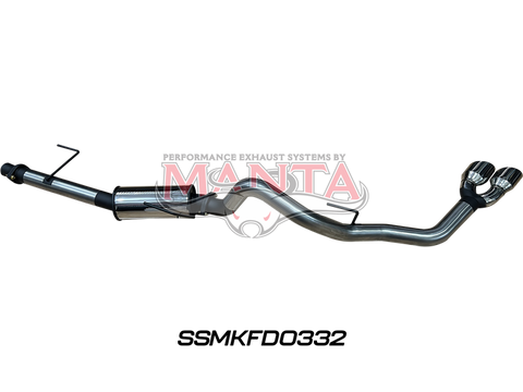 Manta Performance 3in Catback (F-150 3.5L V6 SWB 23+) - Black Side Exit Tips — fits Ford F-150 Gen 9