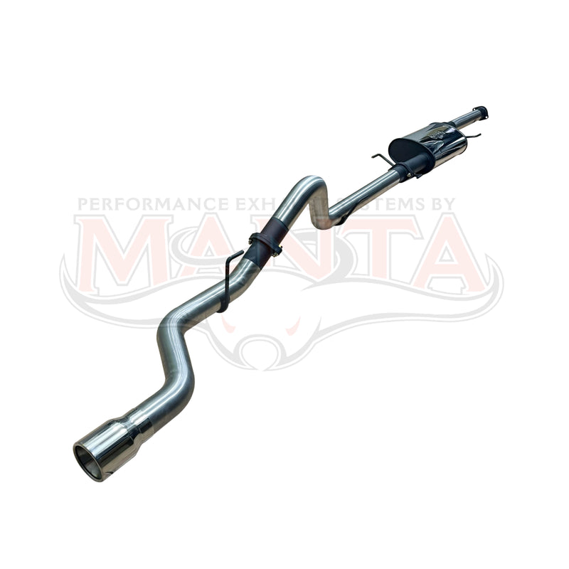 Manta Performance 3in Catback Centre Muffler Extended Tail Pipe (Cannon Alpha Ute,2.0L Turbo Petrol Hybrid,25 On)