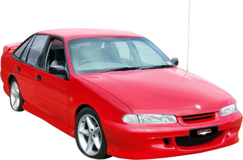 Manta Performance Dual 2.5in Full System with Extractors Stainless Steel - Medium (Commodore 91-97) — fits Holden C...
