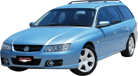 Manta Performance Single 2.5in Full System with Extractors Stainless Steel - Medium (Commodore VZ 04-06) — fits Hol...
