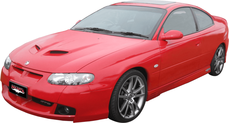 Manta Performance Dual 2.5in Full System with Extractors Stainless Steel - Medium (Monaro VZ 04-06) — fits Holden M...