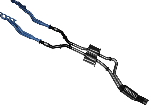 Manta Performance Dual 3in Full System with Extractors Stainless Steel - Quiet (Statesman/Caprice 03-06)