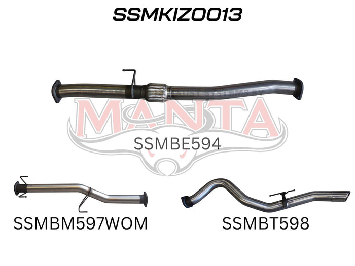 Manta Performance DPF Back (D-Max 17+) — fits Isuzu D-Max Rt TFS