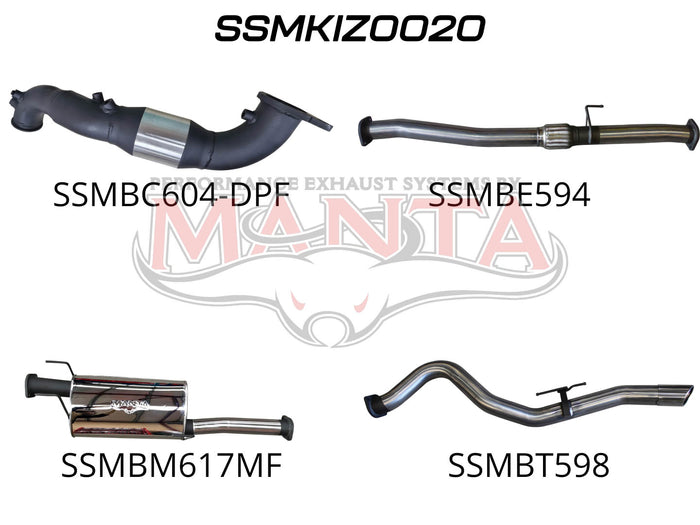 Manta Performance Turbo Back with Cat & Muffler (D-Max 20+)