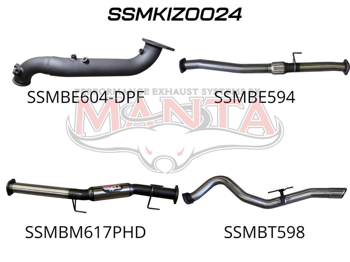 Manta SSMKIZ0024 Turbo Back without Cat & with Hot | Kren Offroad NZ