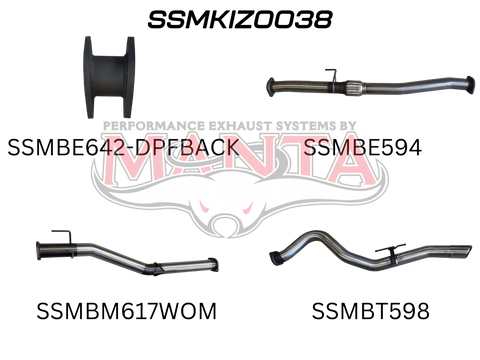 Manta Performance DPF Back (D-Max 21 On 1.9L)