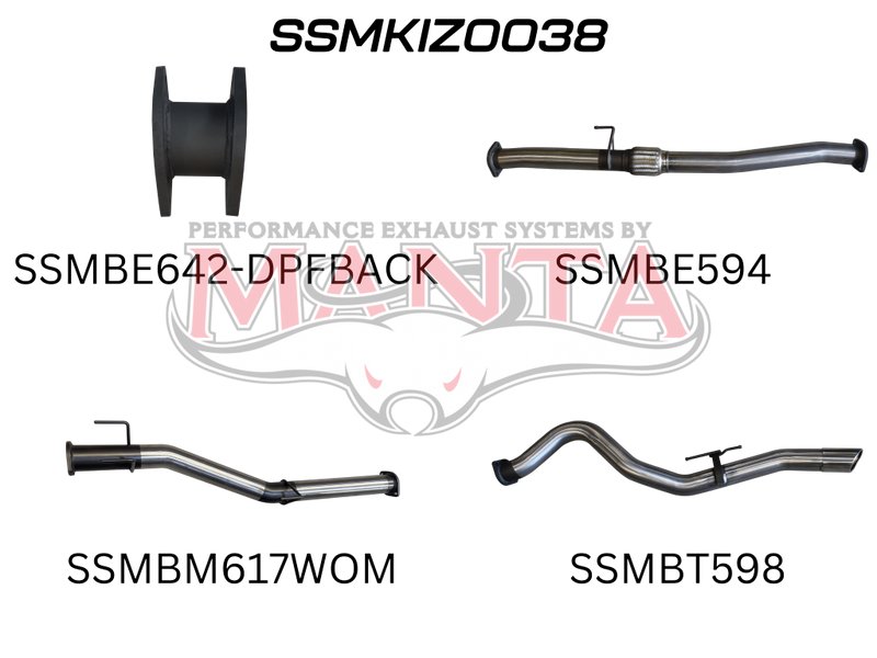 Manta Performance DPF Back (D-Max 21 On 1.9L)
