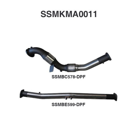 Manta Performance DPF Delete Only with Cat (BT-50 16+) — fits Mazda BT-50 UP