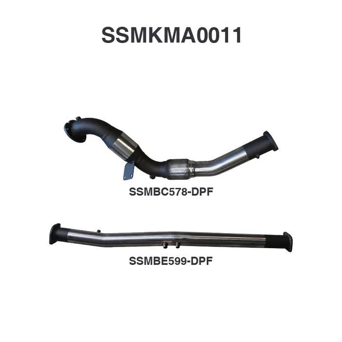 Manta Performance DPF Delete Only with Cat (BT-50 16+) — fits Mazda BT-50 UP