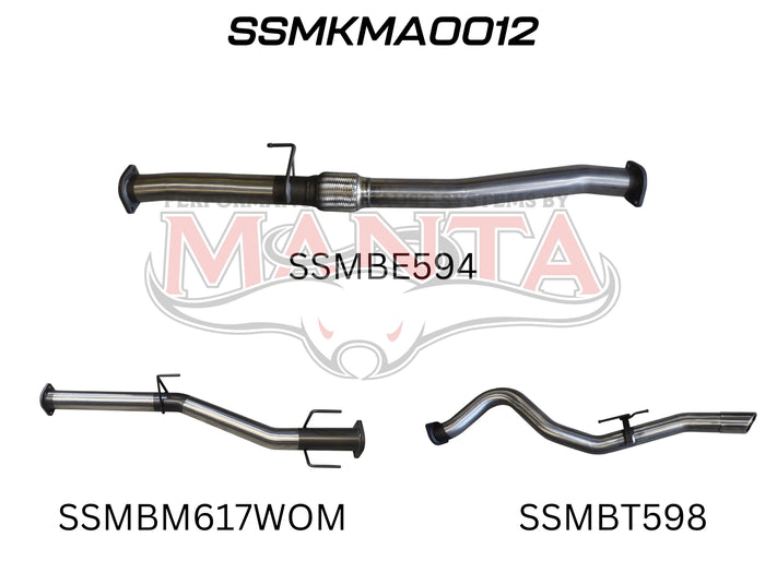 Manta Performance DPF Back (BT-50 20+) — fits Mazda BT-50 UP