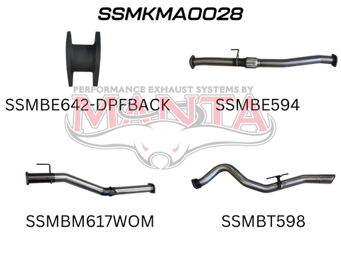 Manta Performance DPF Back (BT50 21 On 1.9L) — fits Mazda BT-50 (image 2)