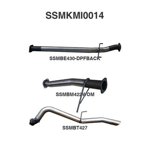Manta Performance 3in DPF Back (Triton MQ 15-18) — fits Mitsubishi Triton