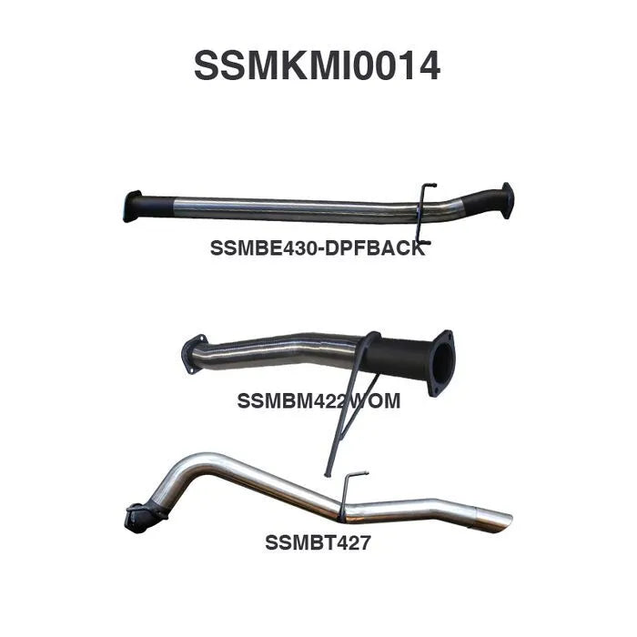 Manta Performance 3in DPF Back (Triton MQ 15-18) — fits Mitsubishi Triton