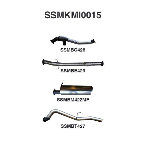 Manta Performance 3in Turbo Back with Cat Muffler (Triton MQ 15-18) — fits Mitsubishi Triton