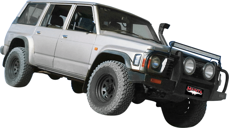 Manta SSMKNI0077 Single 2.5in Cat Back Stainless Steel - Medium (Patrol GQ 87-97)