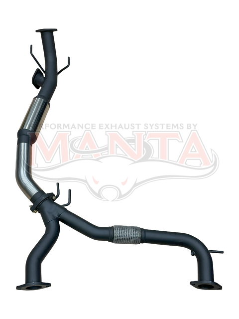 Manta Performance 3in Mid Section With Hotdog & Bi-Modal Integration (Patrol Warrior Y62 V8 5.6L Wagon) — fits Niss...