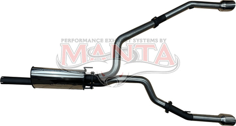 Manta Performance Dual 3in Extractors & Cat Stainless Steel - Loud (Ram 1500 DS 09-18) — fits Dodge Ram 4th (image 2)