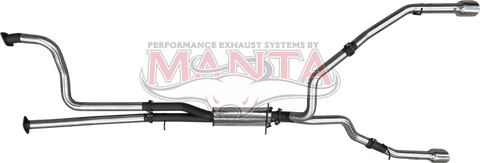 Manta Performance Dual 3in Cat Back Exhaust with 5in Chrome Tips (Ram 1500 TRX 21+) — fits Dodge Ram 2500 4x4 New