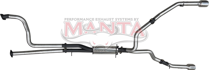 Manta Performance Dual 3in Cat Back Exhaust with 5in Chrome Tips (Ram 1500 TRX 21+) — fits Dodge Ram 2500 4x4 New