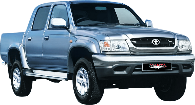 Manta Performance Single 3in Full System Stainless Steel - Quiet (Hilux KZN165 99-05) — fits Toyota Hilux N140 N150...