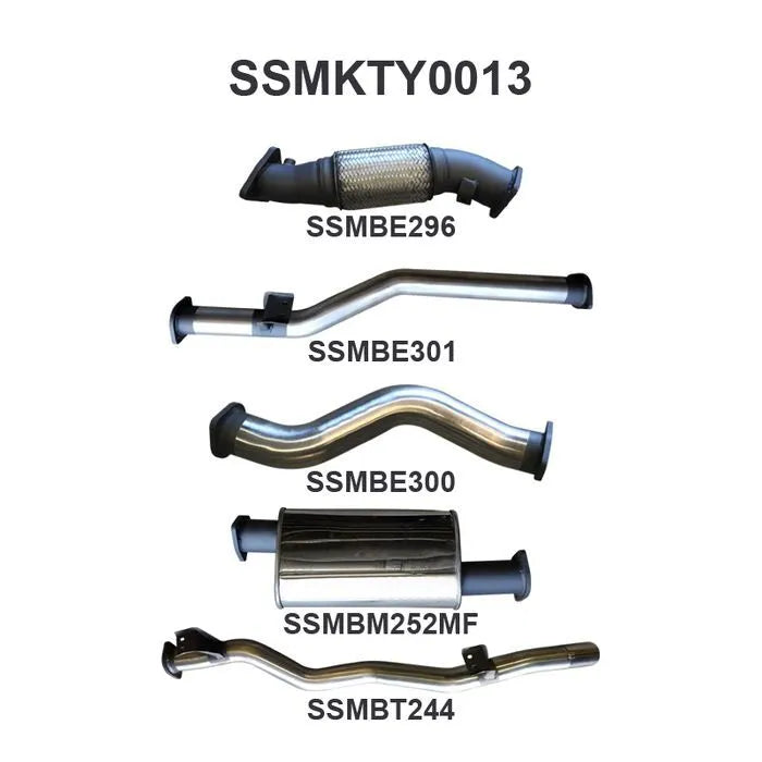 Manta Performance 3in No Cat with Muffler (Landcruiser VDJ79 07+) — fits Toyota Landcruiser 79 Series