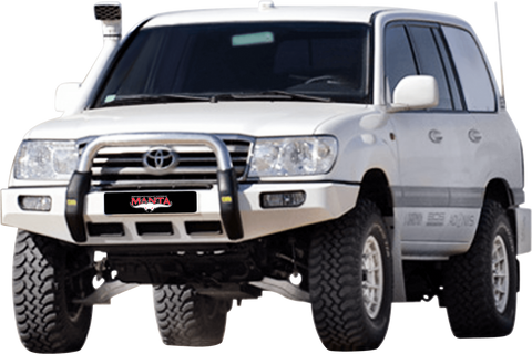 Manta Performance Single 3in Full System Stainless Steel - Medium (Landcruiser HDJ100 98-07) — fits Toyota Landcrui...