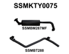 Manta Performance Single 2.5in Extractors Back Stainless Steel - Medium (Landcruiser HZJ80 80-90) — fits Toyota Lan... (image