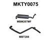 Manta Performance Single 2.5in Extractors Back Stainless Steel - Medium (Landcruiser HZJ80 80-90) — fits Toyota Lan... (image