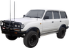Manta Performance Single 2.5in Extractors Back Stainless Steel - Medium (Landcruiser HZJ80 80-90) — fits Toyota Lan...