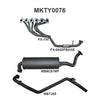 Manta Performance Single 2.5in Full System with Mandrel Bent Extractors Stainless Steel - Medium (Landcruiser HZJ80... (image