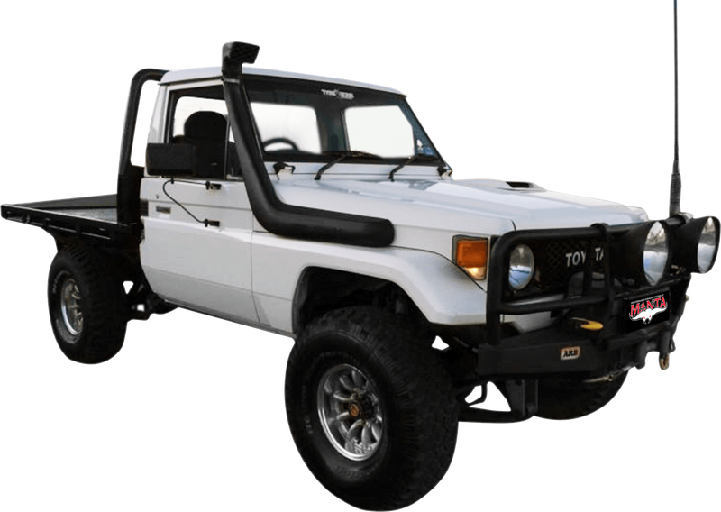 Manta Performance Single 2.5in Full System Stainless Steel - Quiet (Landcruiser FJ75 84-99)