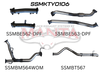 Manta SSMKTY0106 2.5in No Cat Muffler Rear, Dump T | Kren Offroad NZ