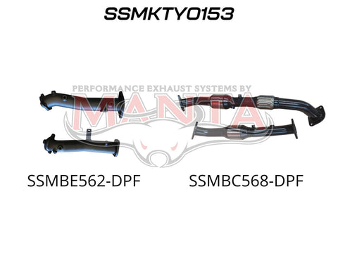 Manta Performance DPF Delete Only with Cat (Landcruiser VDJ200 07+) — fits Toyota Landcruiser 200 Series Mkii