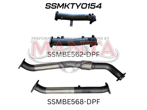 Manta Performance DPF Delete Only without Cat (Landcruiser VDJ200 07+) — fits Toyota Landcruiser 200 Series Mkii