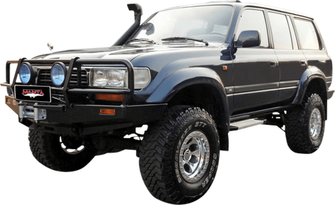 Manta Performance Single 3in Full System Stainless Steel - Medium (Landcruiser HDJ80 80-90) — fits Toyota Landcruis...