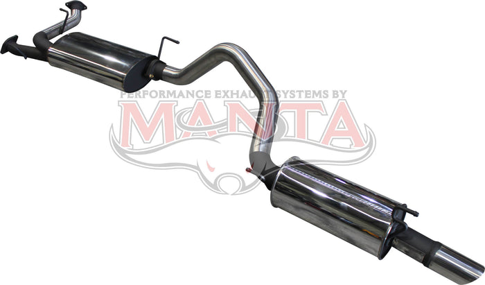Manta Performance Single 3in Cat Back including 3/4 SS Tip (Landcruiser URJ202 00+) — fits Toyota Landcruiser 200 S...