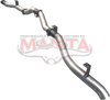 Manta Performance Single 4in DPF Back without Muffler (Landcruiser VDJ79 16+)
