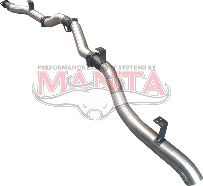 Manta Performance Single 4in DPF Back without Muffler (Landcruiser VDJ79 16+)