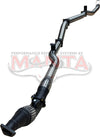 Manta Performance Single 4in Turbo Back with Cat - without Muffler (Landcruiser VDJ79 16+)