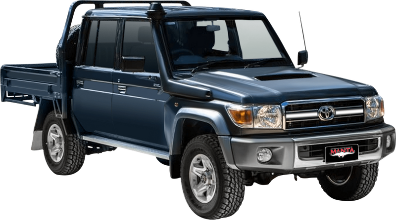 Manta Performance 4in Full System with Cat Stainless Steel - Medium (Landcruiser VDJ79 12-16)